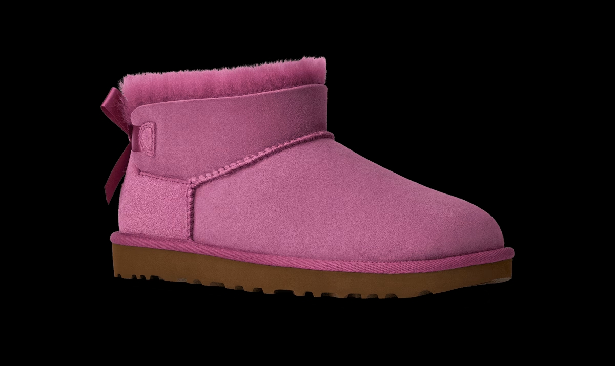 UGG® Ultra Mini Bailey Bow Boot 'Dark Winterberry' 1185491-DKWN