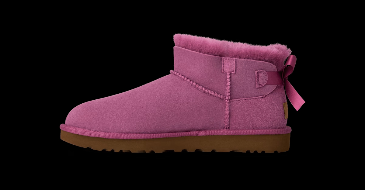 UGG® Ultra Mini Bailey Bow Boot 'Dark Winterberry' 1185491-DKWN