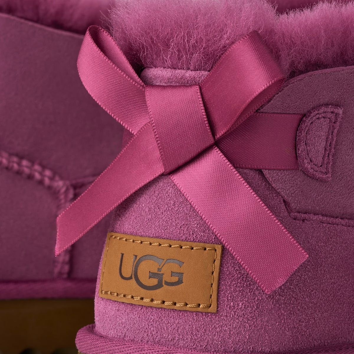 UGG® Ultra Mini Bailey Bow Boot 'Dark Winterberry' 1185491-DKWN