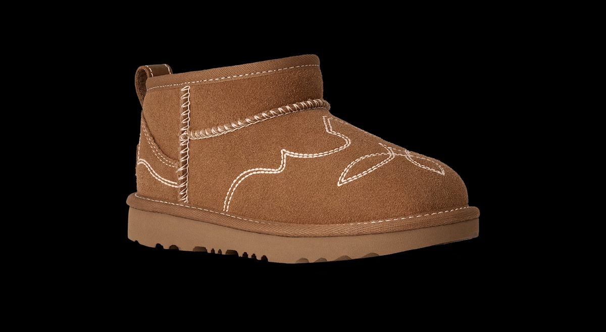 UGG® Classic Ultra Mini Western Boot 'Chestnut' 1184371K-CHE