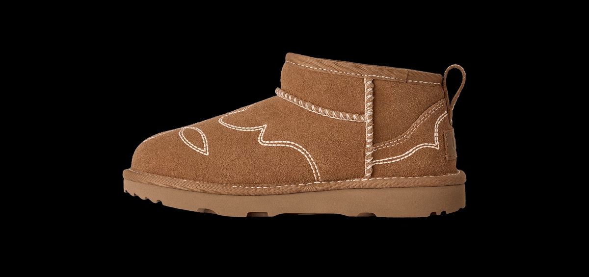 UGG® Classic Ultra Mini Western Boot 'Chestnut' 1184371K-CHE