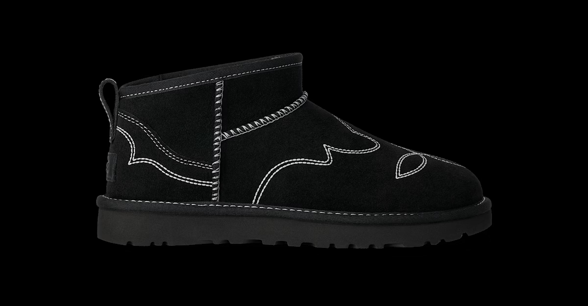 UGG® Classic Ultra Mini Western Boot 'Black' 1180628-BLK