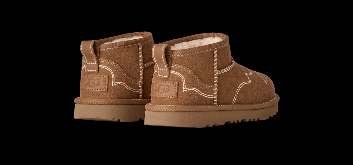 UGG® Classic Ultra Mini Western Boot 'Chestnut' 1184371K-CHE