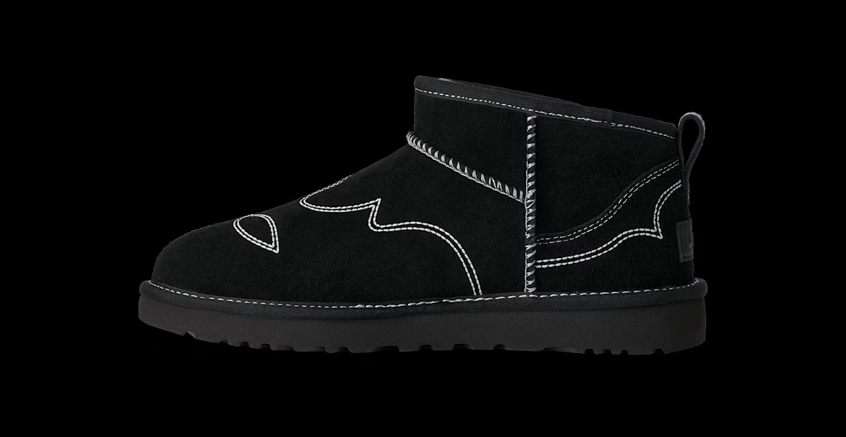 UGG® Classic Ultra Mini Western Boot 'Black' 1180628-BLK