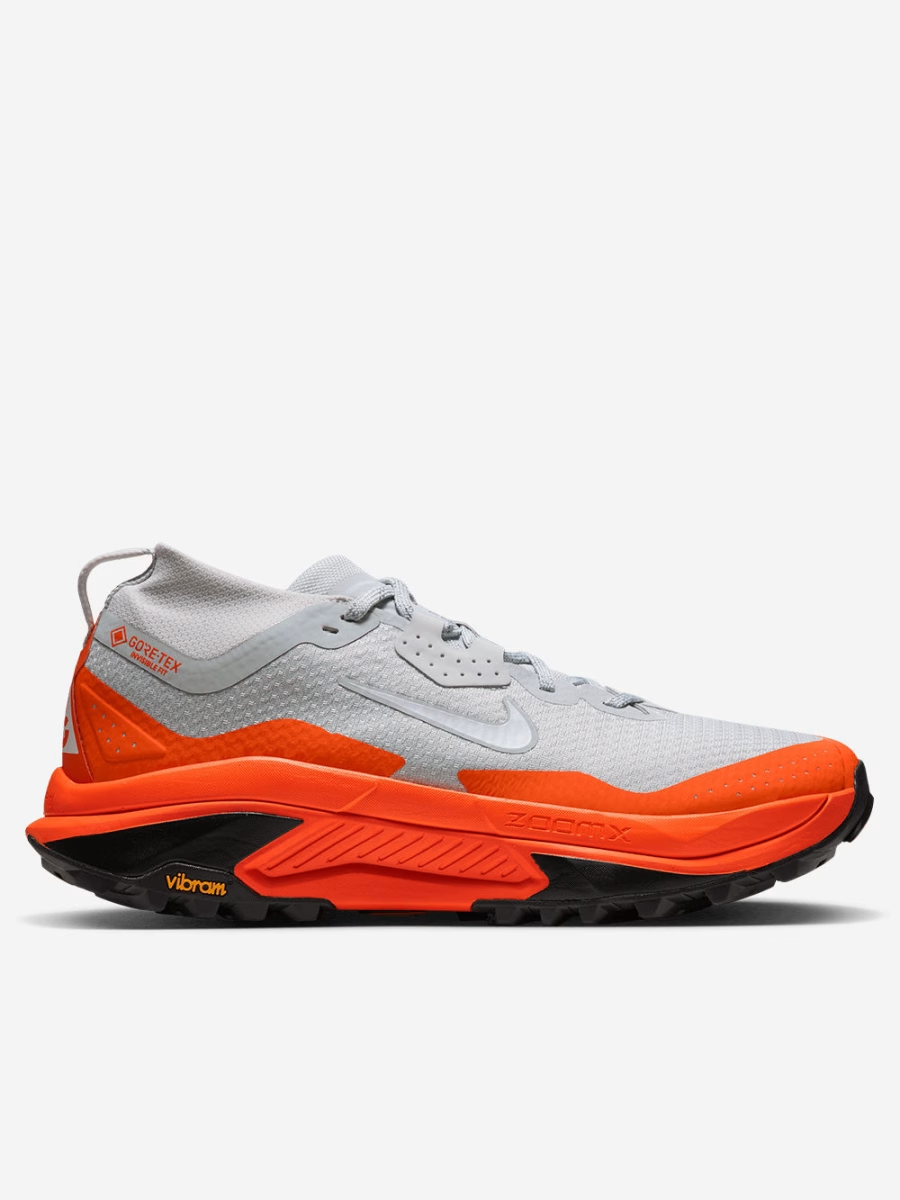 Nike ACG Zegama Trail GORE-TEX 'Light Silver Safety Orange' IO7932-001