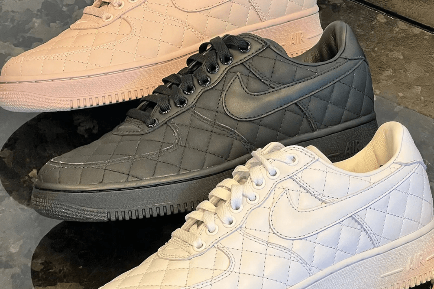 Nike Air Force 1 Low Quilted verschijnt in drie kleuren