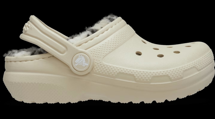 Crocs Classic Plaid Lined Clogs 'Bone' 215001-2Y2