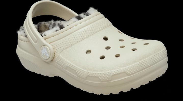 Crocs Classic Plaid Lined Clogs 'Bone' 215001-2Y2