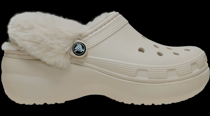 Crocs Classic Platform Fuzz Lined Clogs 'Frappé' 212854-2MC