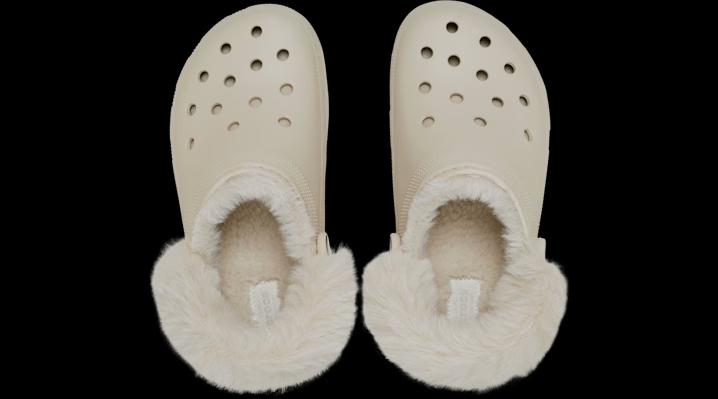 Crocs Classic Platform Fuzz Lined Clogs 'Frappé' 212854-2MC