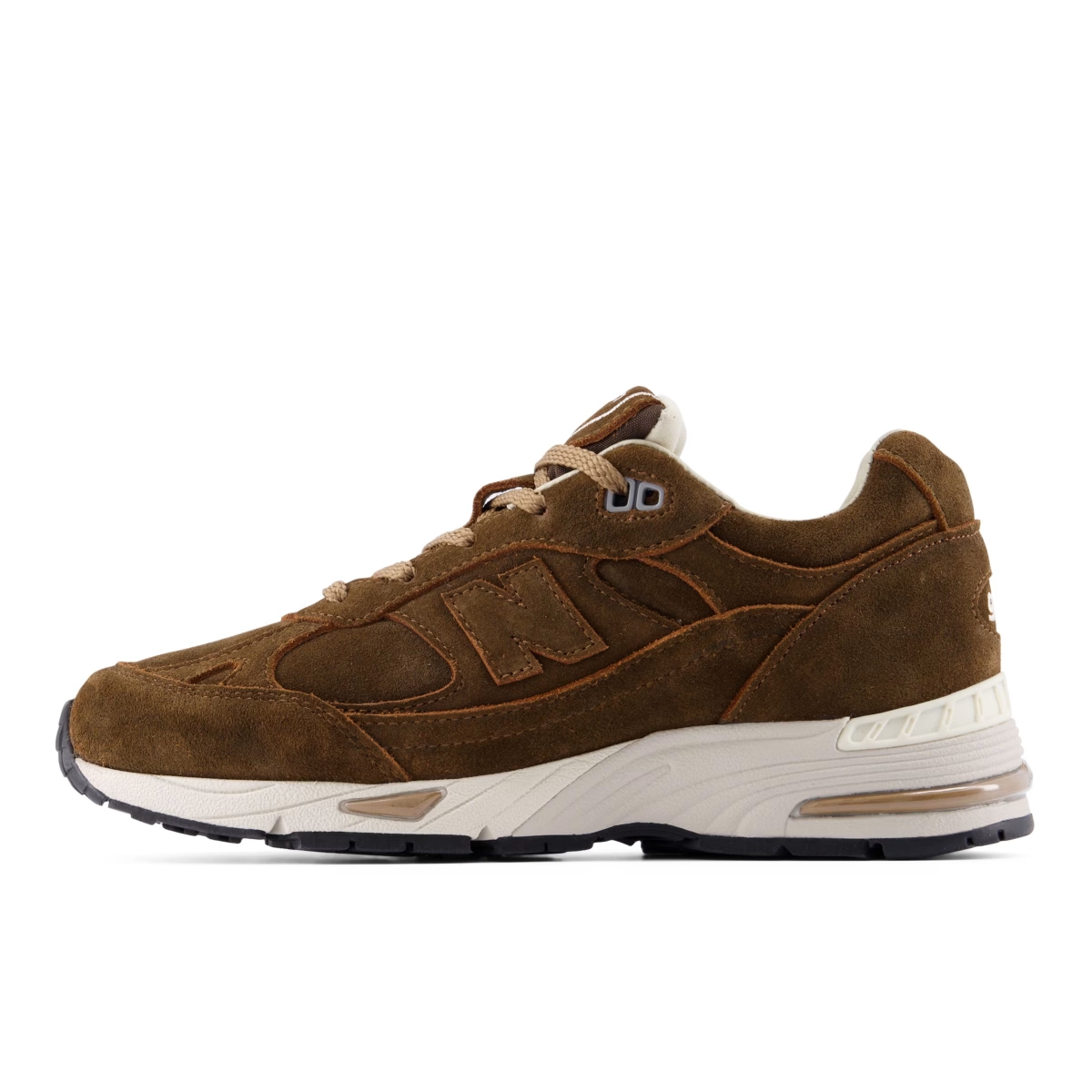 New Balance Made In UK 991V1 Luxe Suede dames 'Brown' W991BR1