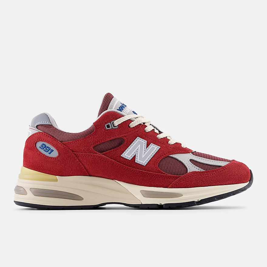 New Balance 991v2 Made in UK 'Karanda Red' - Vintage Sports Pack U991RS2