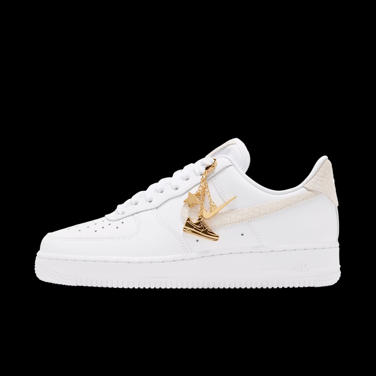 Nike Air Force 1 '07 'Metallic Gold' - Swoosh Chain IZ8908-100