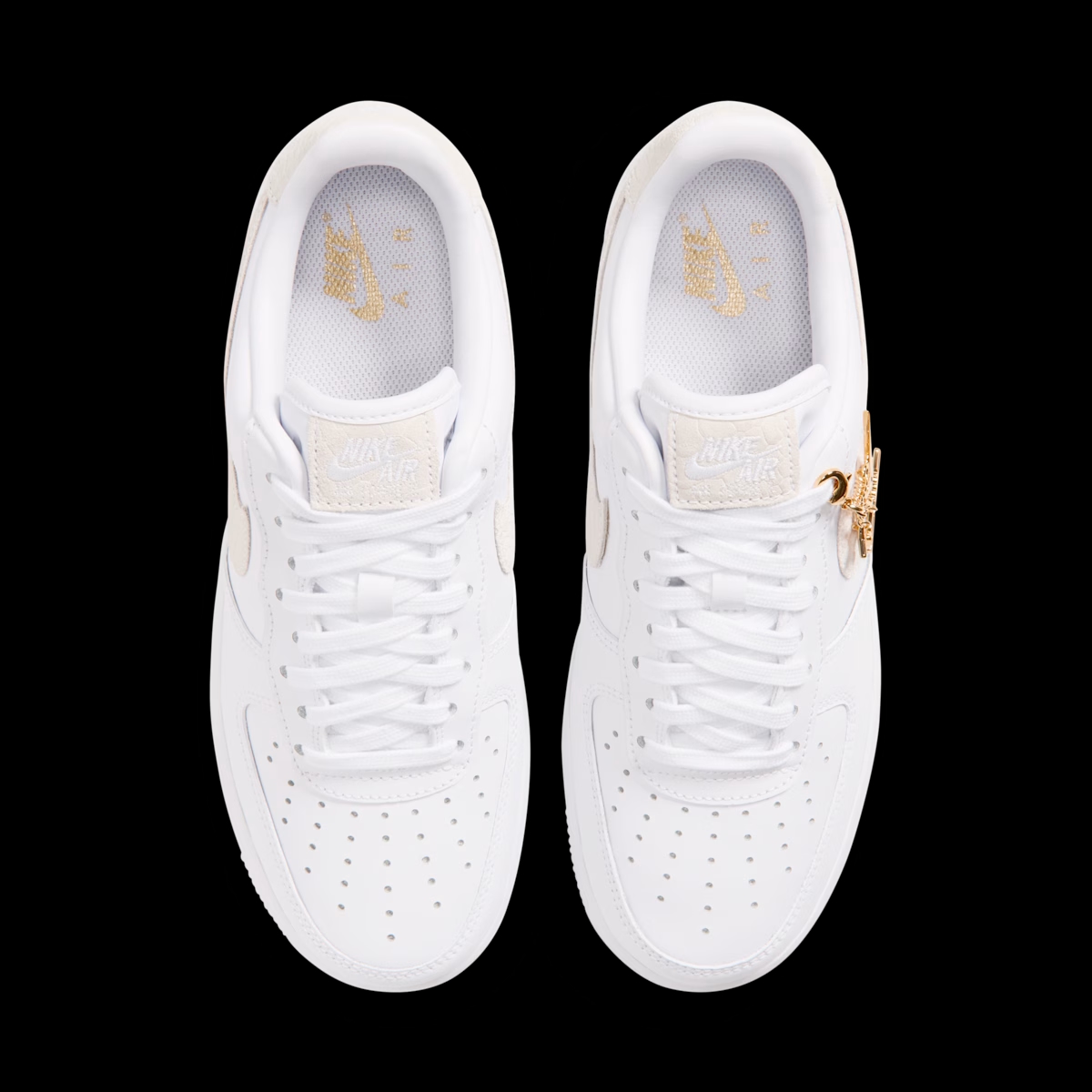 Nike Air Force 1 '07 'Metallic Gold' - Swoosh Chain IZ8908-100