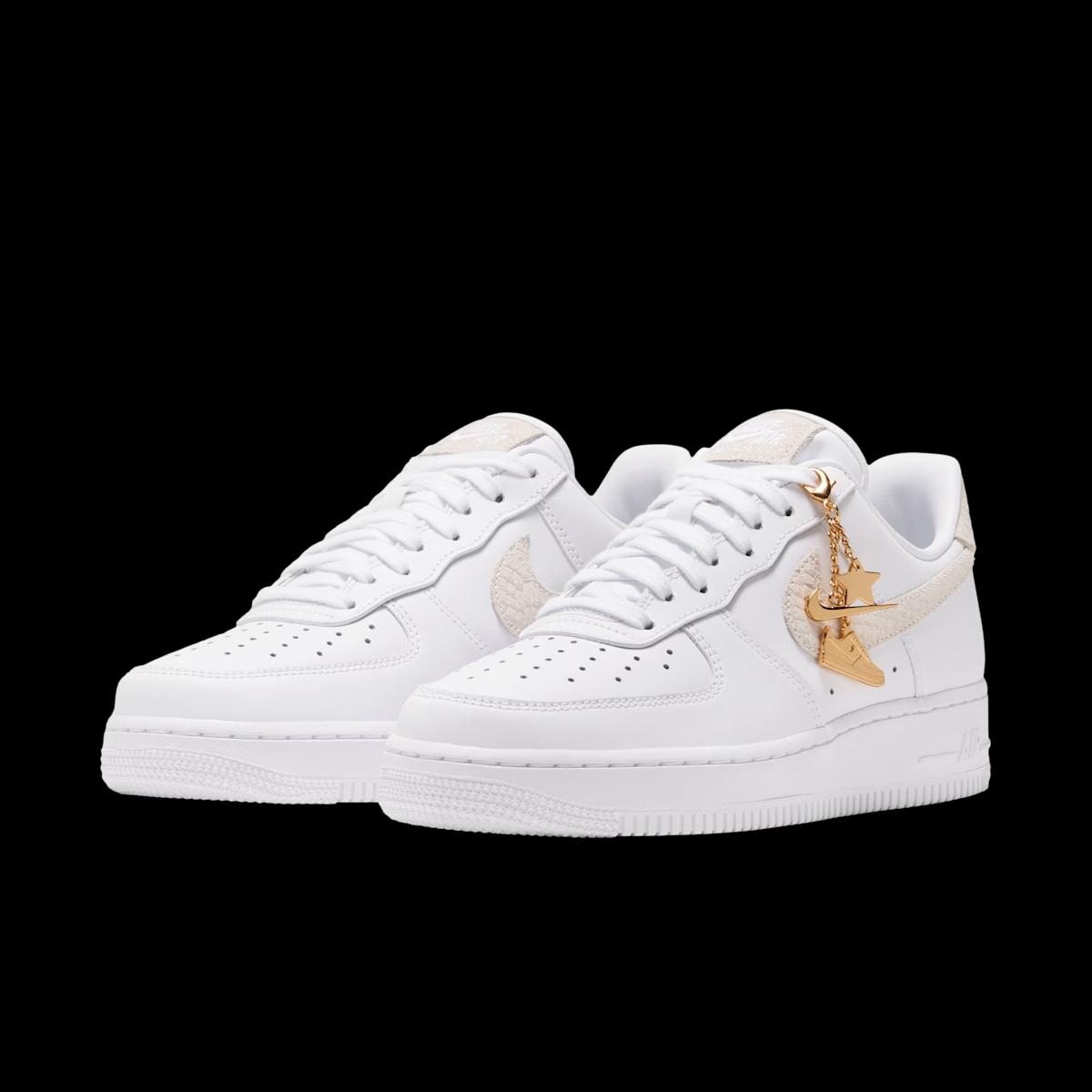 Nike Air Force 1 '07 'Metallic Gold' - Swoosh Chain IZ8908-100