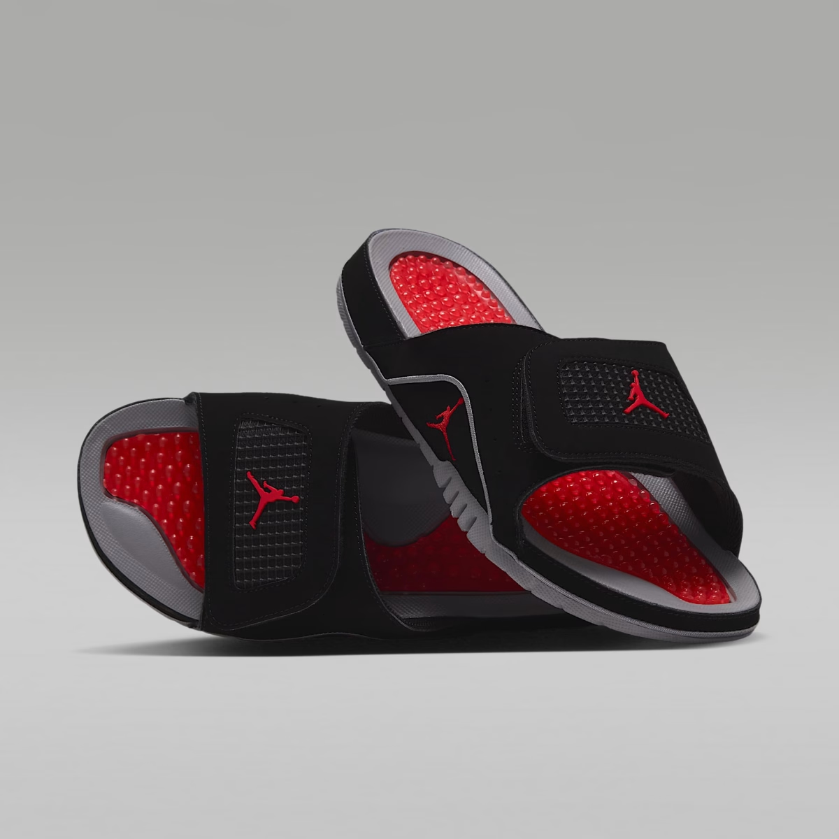 Jordan Hydro 4 Retro Slides 'Black Cement' 532225-005