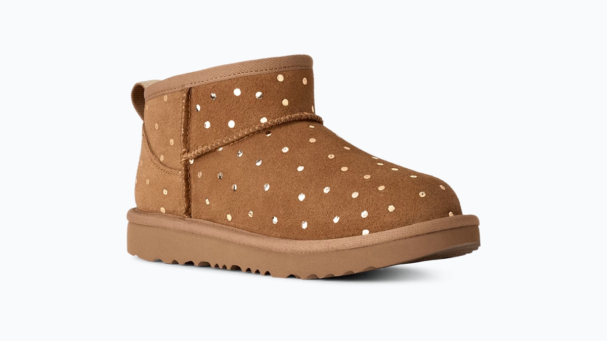 UGG® Classic Ultra Mini Shiny Dots Boot 'Chestnut' 1180422K-CHE
