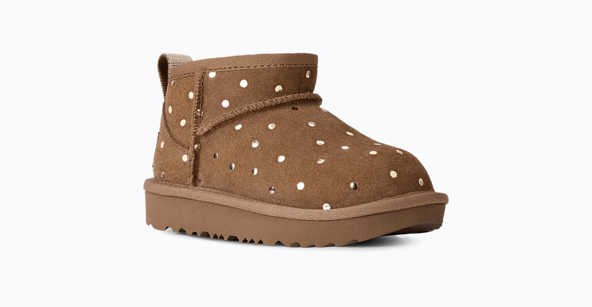 UGG® Classic Ultra Mini Shiny Dots Boot 'Chestnut' 1180422T-CHE