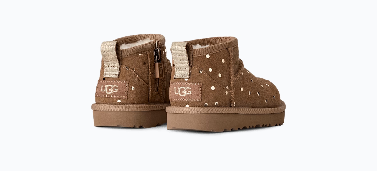 UGG® Classic Ultra Mini Shiny Dots Boot 'Chestnut' 1180422T-CHE