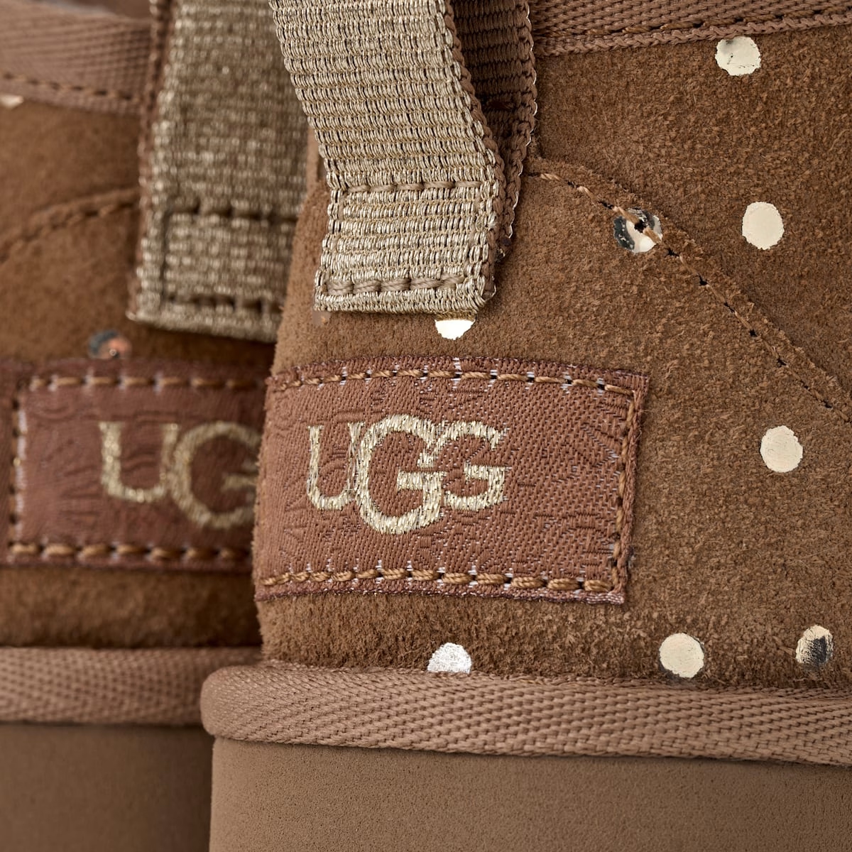 UGG® Classic Ultra Mini Shiny Dots Boot 'Chestnut' 1180422T-CHE