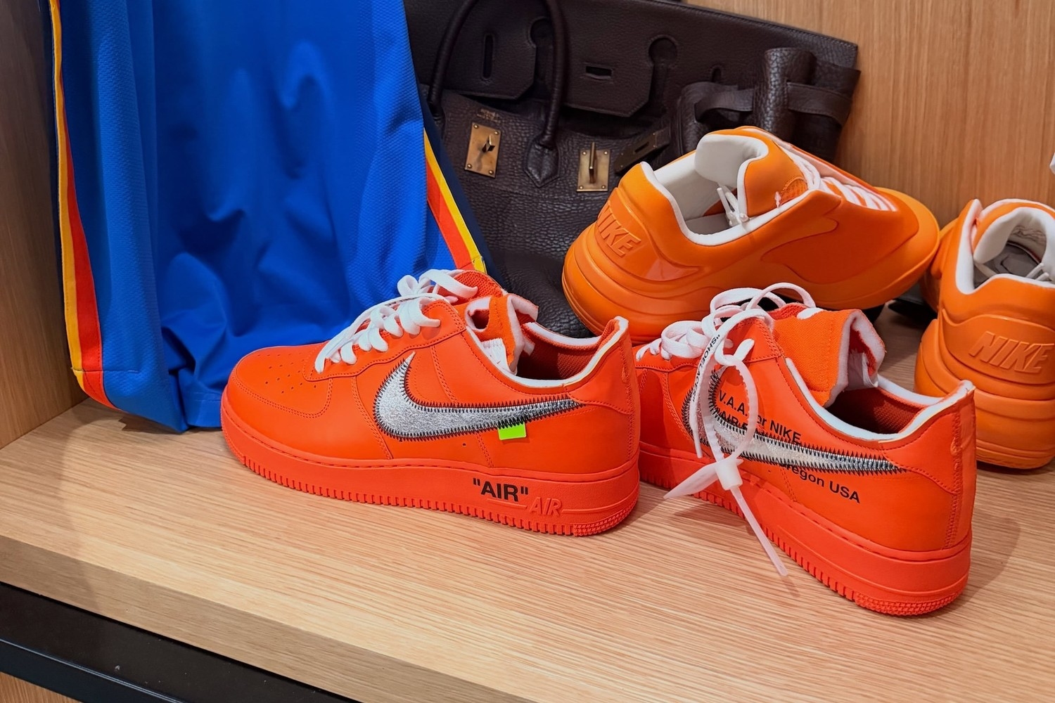 Orange Virgil Abloh Archive Air Force 1 Surfaces