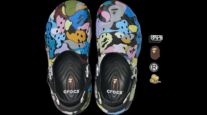 Crocs BAPE® x Echo II Clogs 'Black' 212493-001