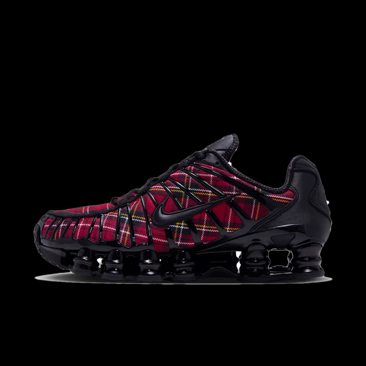 Nike Shox TL 'Black & Tough Red' - Plaid Pack IM5167-002