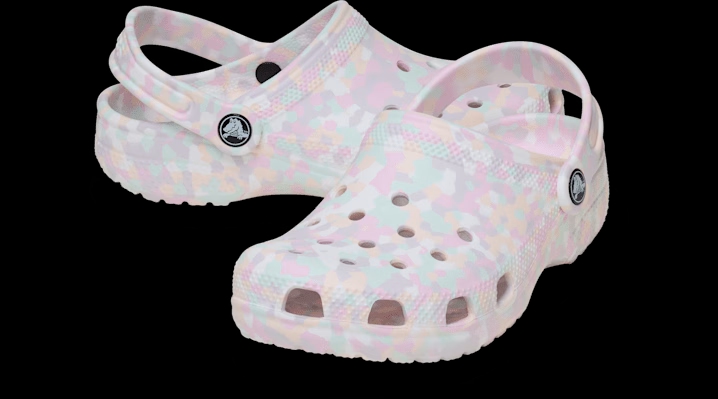 Crocs Classic Confetti Clogs Ice & Multi 'Ice' 213032-9JZ