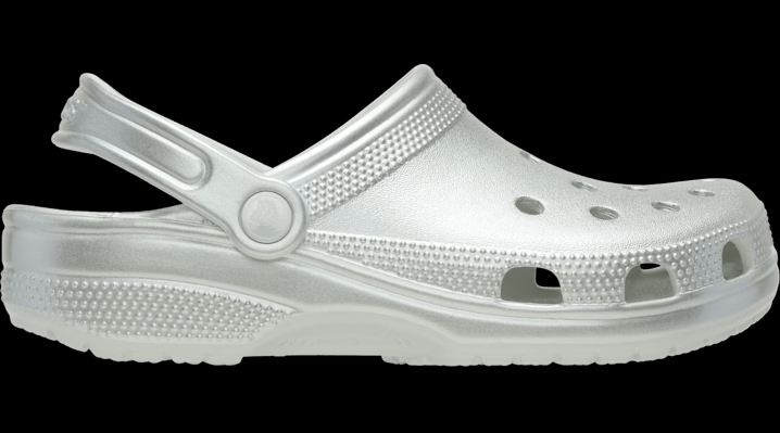 Crocs Classic Tinted Metallic Clogs 'Silver' 214067-040