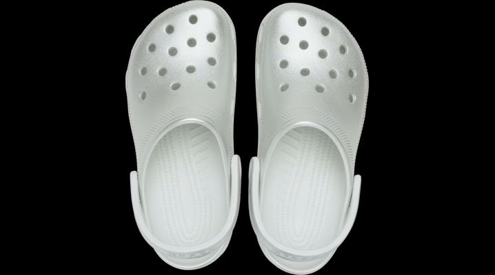 Crocs Classic Tinted Metallic Clogs 'Silver' 214067-040