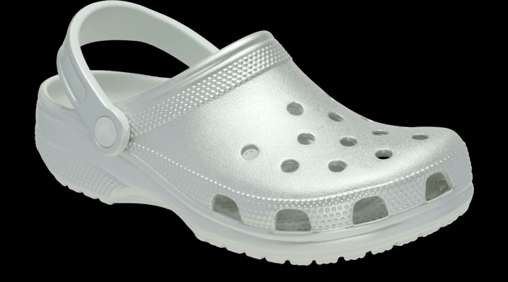 Crocs Classic Tinted Metallic Clogs 'Silver' 214067-040