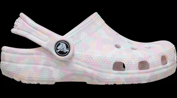Crocs Toddler Classic Confetti Clogs Ice & Multi 'Ice' 213033-9JZ