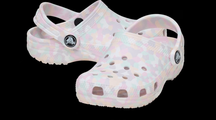 Crocs Toddler Classic Confetti Clogs Ice & Multi 'Ice' 213033-9JZ