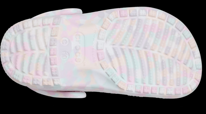 Crocs Toddler Classic Confetti Clogs Ice & Multi 'Ice' 213033-9JZ