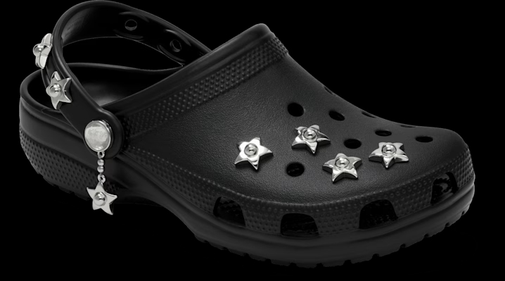 Crocs Classic Metal Minis Clogs 'Black' 214935-001