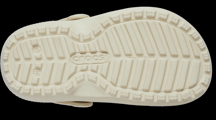Crocs Toddlers Classic Plaid Lined Clogs 'Bone' 215002-2Y2