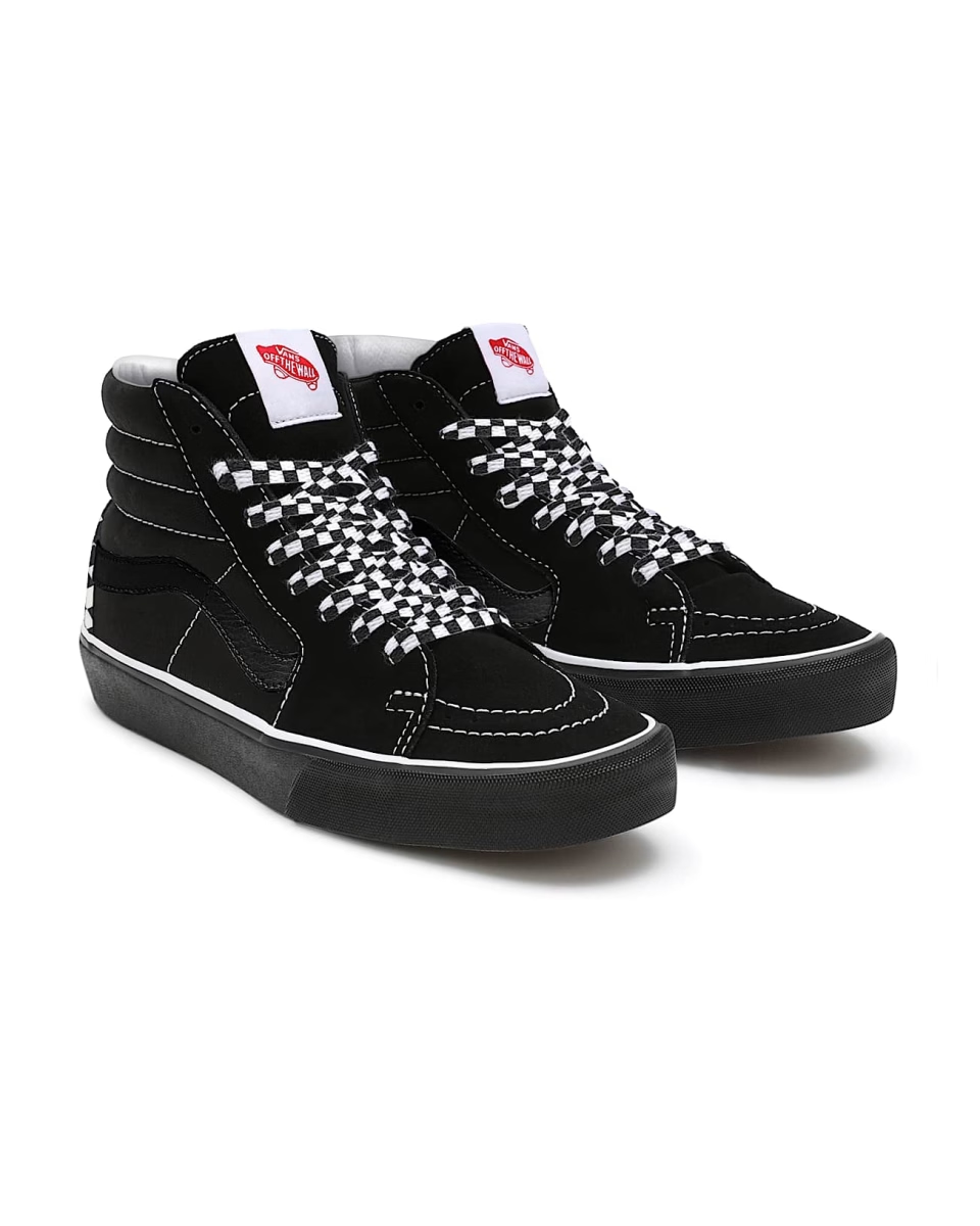 Vans Gepersonaliseerde Checkerboard Black Sk8-Hi VN0A3CST904