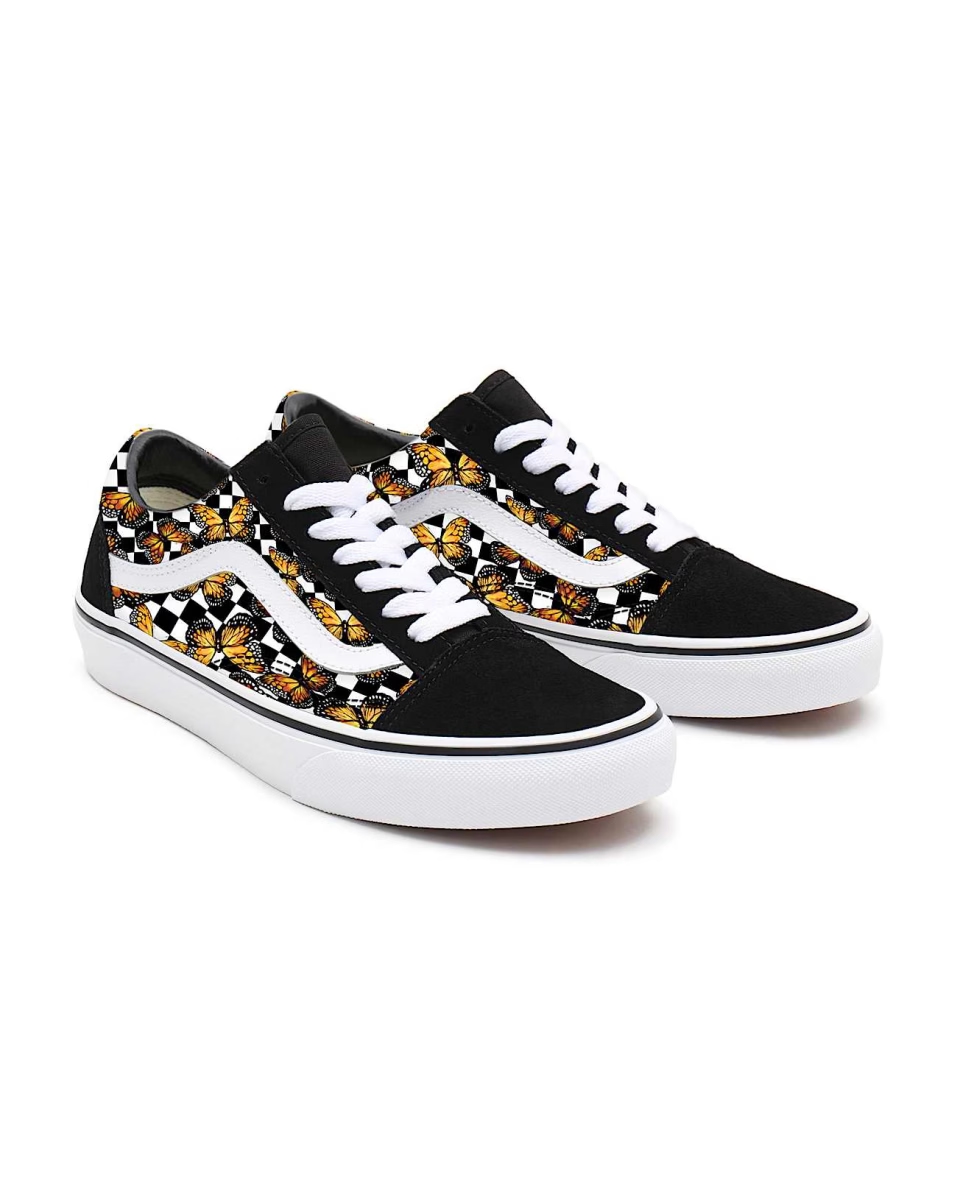 Vans Gepersonaliseerde Butterfly Checkerboard Old Skool VN0A3VC0822