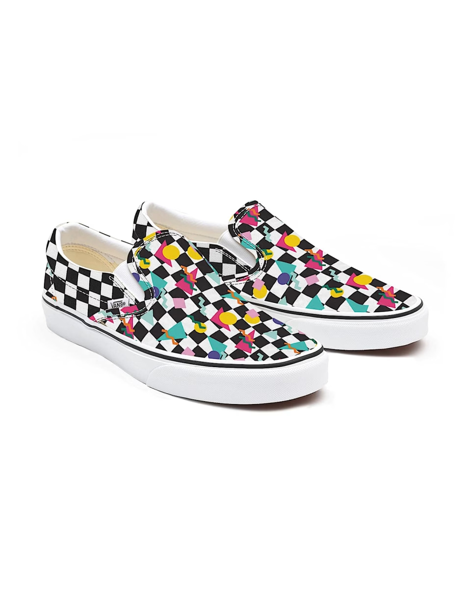 Vans Customs Geometric Checkerboard Slip-On Multicolour VN0A3VC0123