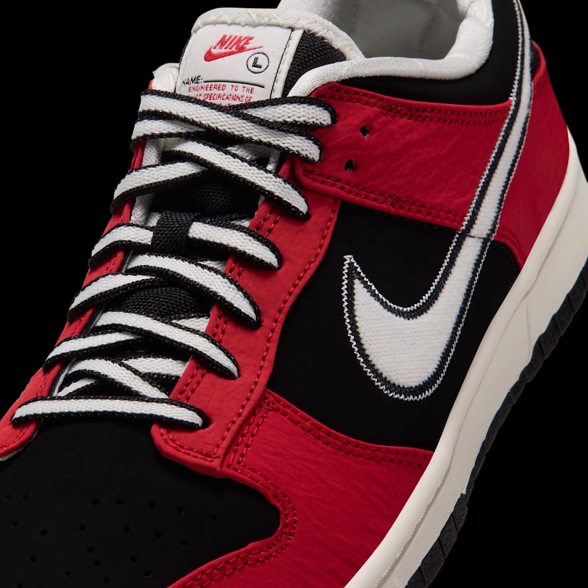 Nike Dunk Low Retro 'Black & University Red' IQ0157-001