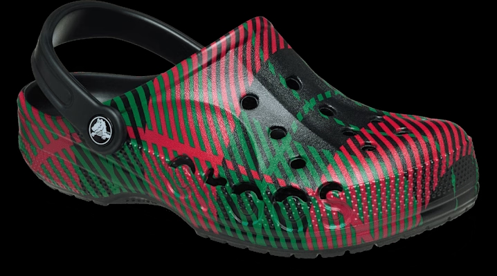 Crocs Baya Holiday Graphic Clogs 'Kelly Green' 211938-310