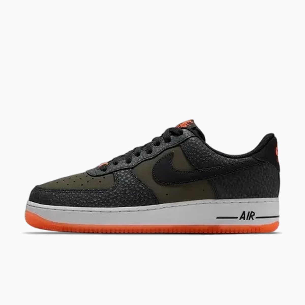 Nike Air Force 1 '07 'Black & Total Orange'