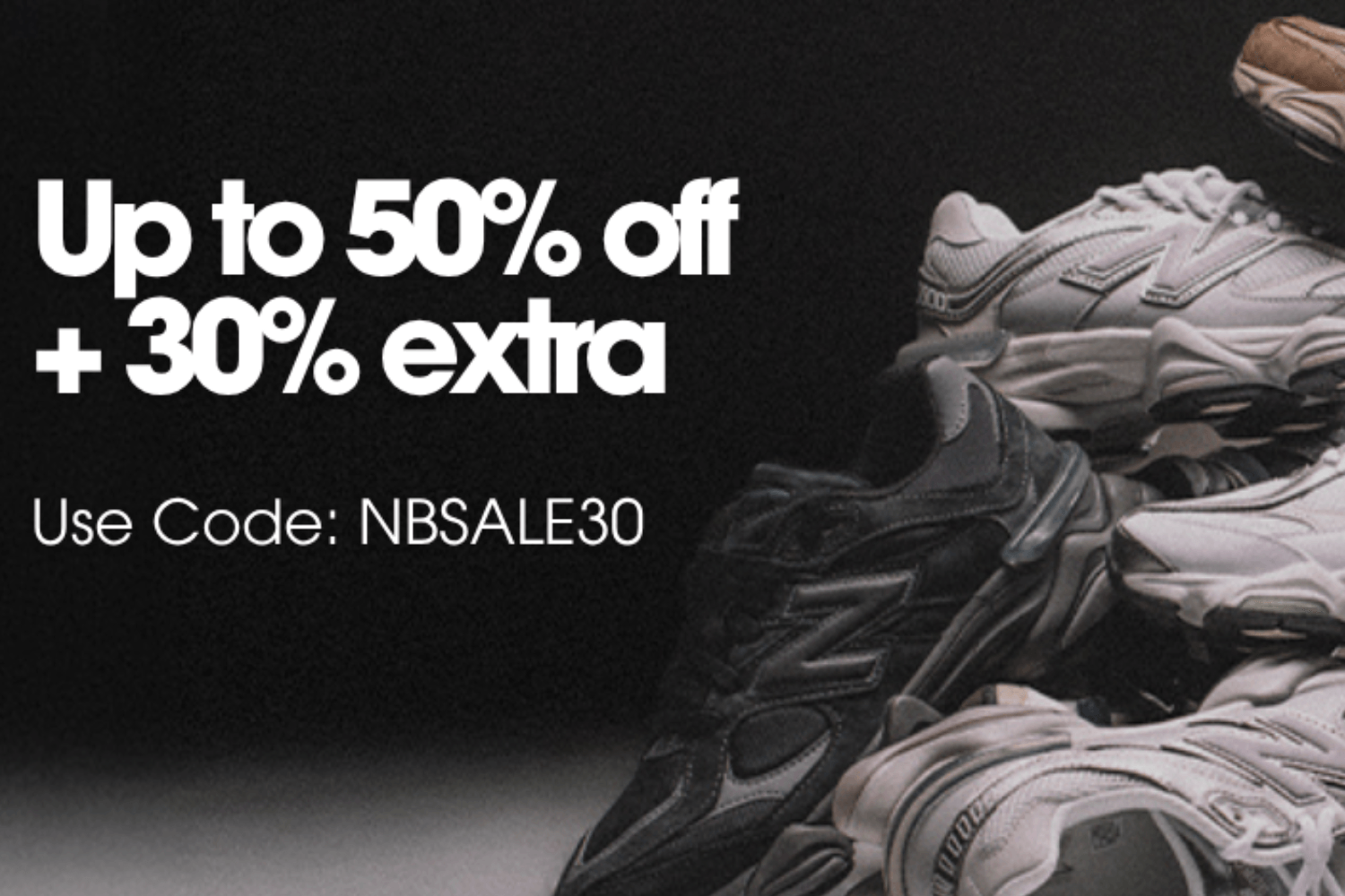 Exclusieve korting: Pak extra 30% korting op geselecteerde outlet-items van New Balance