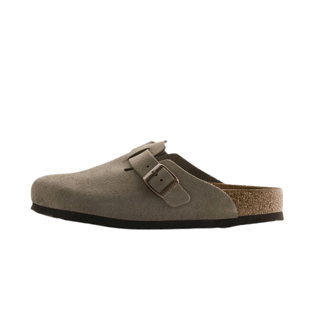 Birkenstock Boston Taupe Narrow Veloursleder Suede 560773