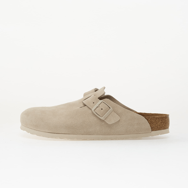 Birkenstock Boston Suede Leather Unisex Oyster 1031623