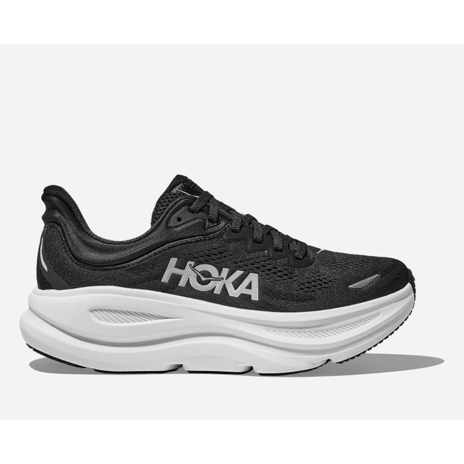 HOKA Bondi 9 Road Running Black 1162011-BWHT