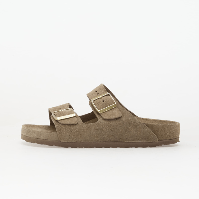 Birkenstock Arizona Suede Leather Unisex Allover Taupe 1018443