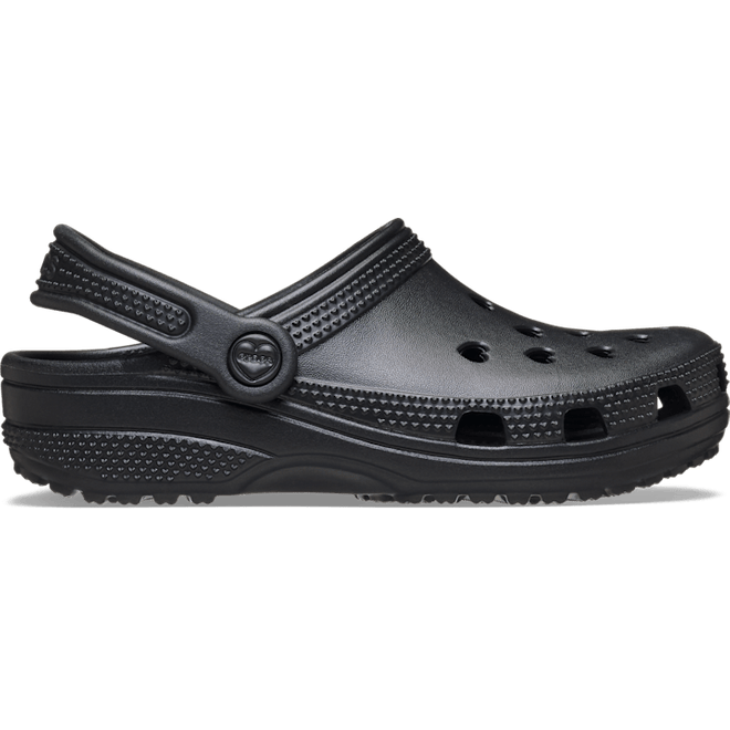 Crocs Classic Hearts Cut Out Clogs Kinder Black 214206-001