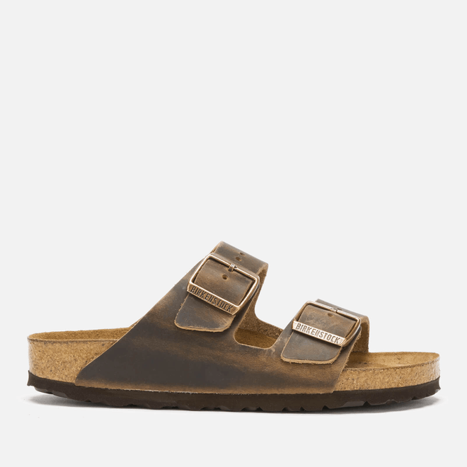 Birkenstock Women's Arizona Oiled Leather Double Strap Sandals 552813