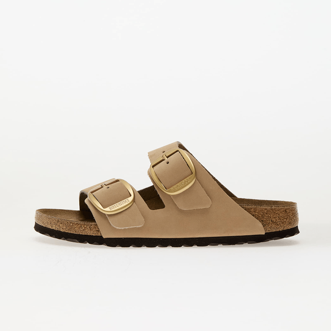 Birkenstock Arizona Big Buckle Nubuk Leather Sandcastle 1024064